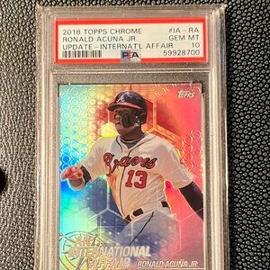 2018 Topps Chrome Ronald Acuna Jr. Rookie Card